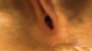 A woman sucks the penis of her partner at home and gets a lot of joy