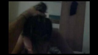 A mature woman has a gentle sex with her young boyfriend, showcasing homemade passion