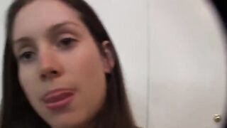A blowjob with a beautiful girl at home in high quality