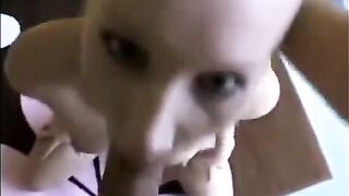 The girl made a deep blowjob, showcasing her skills in every move