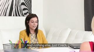 Lesbian casting with gorgeous Tracy Lindsay and her amazing body