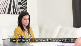 Lesbian casting with gorgeous Tracy Lindsay and her amazing body