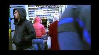 Fucked a blonde on the street, whom he had ordered