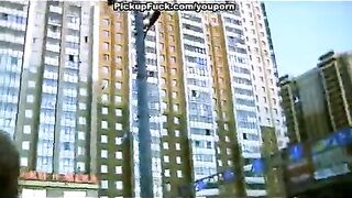 Fucked a blonde on the street, whom he had ordered