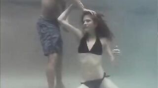Redhead beauty fucked in the swimming pool underwater