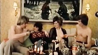 Bunch of depraved bitches get fucked in the ass at a swinger party