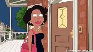 Porn parody of the famous series 'The Cleveland Show'
