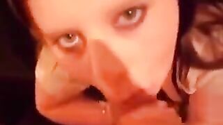 Young girls love to eat cum while making blowjob. It's a popular trend