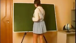 The old teacher seduced and fucked a student in a steamy encounter