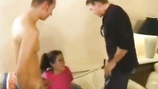 A nanny lost her shame and began to engage in anal