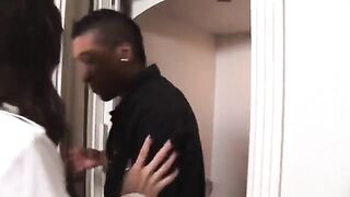 Dark-skinned reporter fucks a young and beautiful girl Sasha Gray