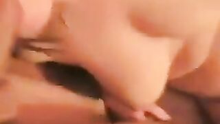 The girl spread her legs to show everyone her naked pussy with a protruding clitoris