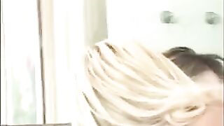 Blondies have their asses and pussies handled by guys in this steamy scene