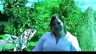 A thick woman was cast and fucked hard in a raw session
