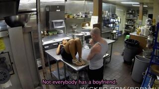The chick worked hard and wanted to relax, so she got intimate