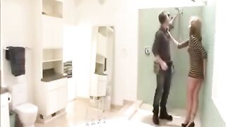 The wife had sex with a plumber while her husband was present