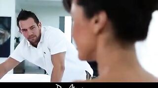 Oily pussy fuck with a gorgeous brunette