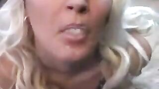 A whims decided to have a taste of a man’s sperm from a spoon