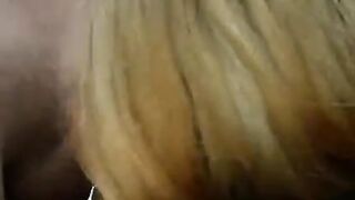 Winter blowjob on the street, girl in stockings gets fucked hard by a guy