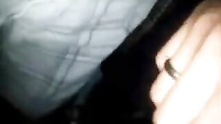 A guy caressed his dick right in the subway and soon released cum