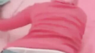 A man fucks his hairy Arabic girlfriend on the bed