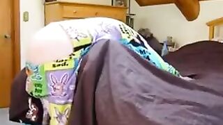 A girl with a lustful look is tied up by her brother in a daring act