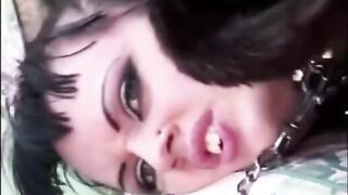 A rude guy penetrated her in a fur coat, wild and raw