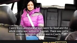 A hot chick screwed by a taxi driver in his car