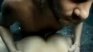 The beauty performs a blowjob underwater and has sex with a guy