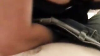 A husband is having fun with his sexy wife in a corset