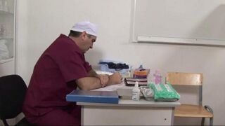 The doctor helped the patient with a pussy extender