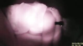 They fucked through the hole in the wall, just like a gloryhole