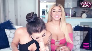 A hot chick is giving a lesson in Spanish, speaking dirty to her student