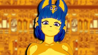 Ankha enjoys intense riding action in a new episode of hentai