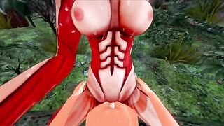 The intimate encounter with Titan Annie, an Attack on Titan Halloween special