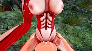 The intimate encounter with Titan Annie, an Attack on Titan Halloween special