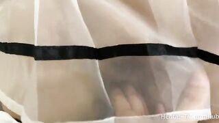Amateur Japanese schoolgirl in cosplay gets fucked and gives a handjob