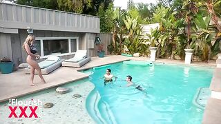 Two students Blake Blossom and Ricky Spanish have a steamy affair in this Flourish Univ Ep 3 scene