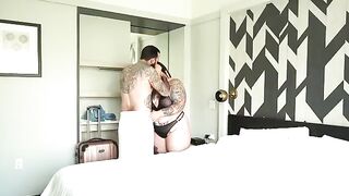 Fat BBW cheating wife fucked by hotel guest in steamy scene