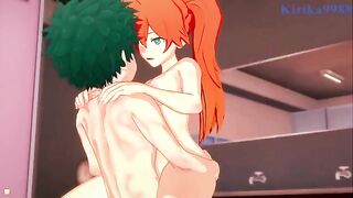 Izuku Midoriya and His Quirk Partner Have Sex in the Locker Room - My Hero Academia