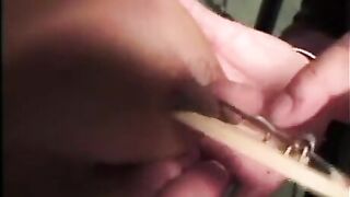 Big tits tortured with rope bondage and nipple clamps