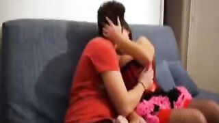 A girl shot a video of sex with her nice brother