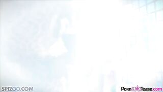 Beautiful Alison Tyler caresses her sweet pussy in hot solo action