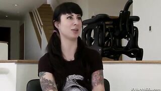Girl caresses his strong tongue, and he licks her sweet pussy