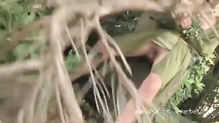 A peasant woman got fucked by a prince of thieves in the woods