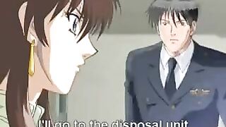 A big-eyed Hentai girl shows her blowjob skills in this hot video