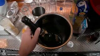 A girl with an extreme lust is trying to get more cock