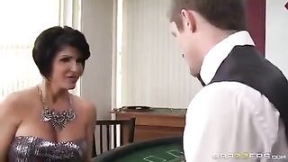 A lady gambled and in the end, she lost her pussy