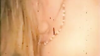 Girls in different poses try to deliver a blowjob