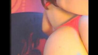 The girl with her vibrators in all holes is fucking herself
